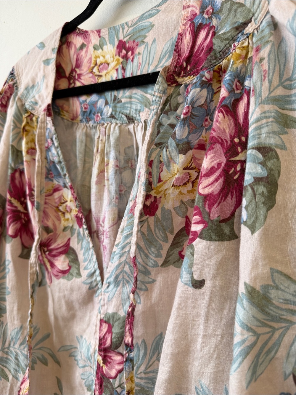 Zimmerman 100% linen Kali hibiscus tie dress - Picture 3 of 16